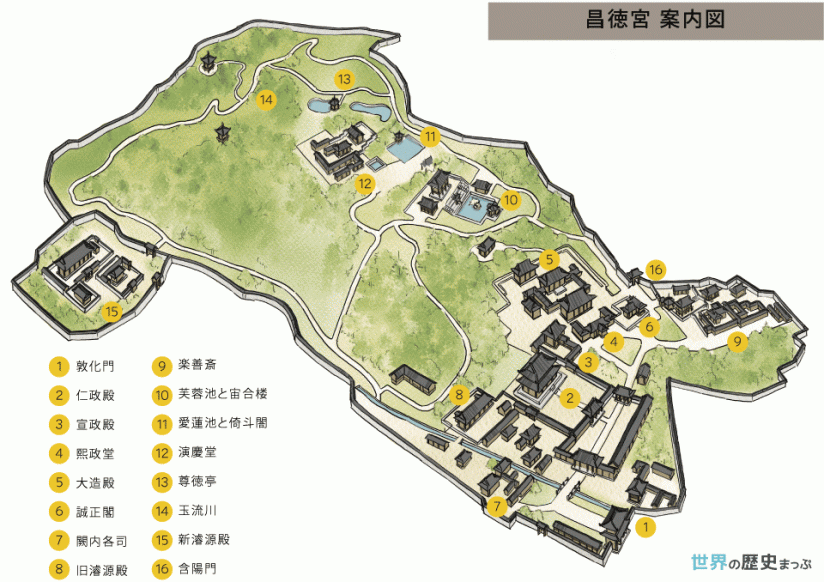 昌徳宮案内図