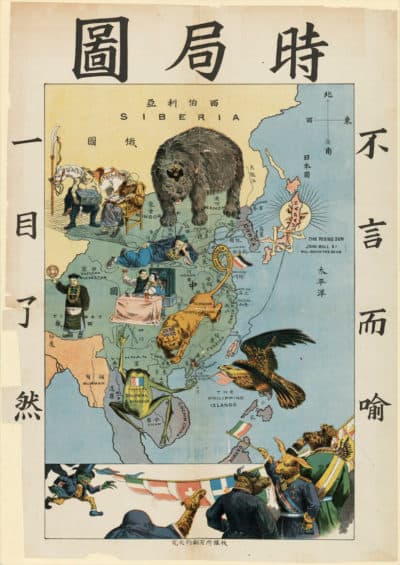 1900-1904年の東アジア時局図