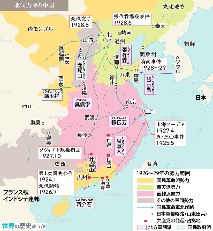 北伐と国共分離